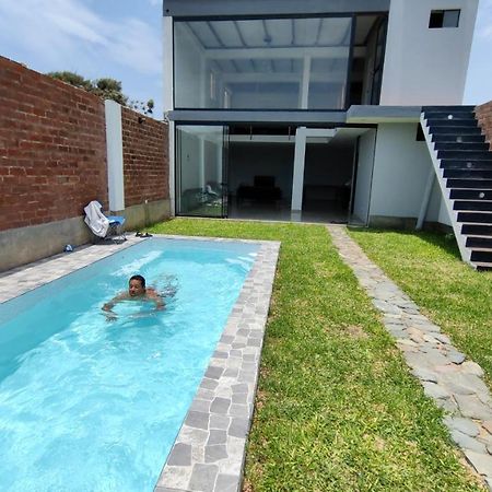Casa De Playa Con Piscina Villa Ancon Luaran gambar