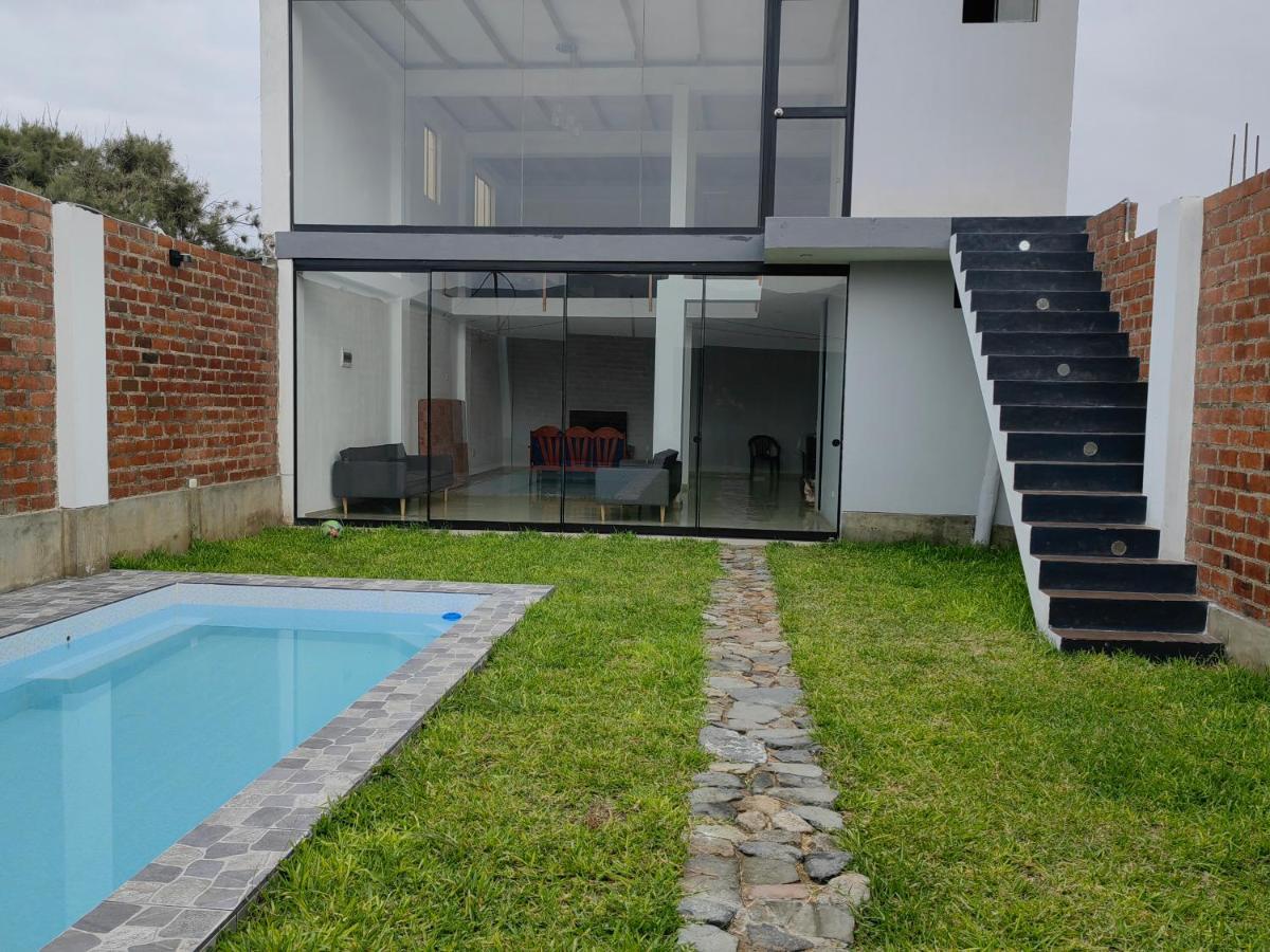 Casa De Playa Con Piscina Villa Ancon Luaran gambar