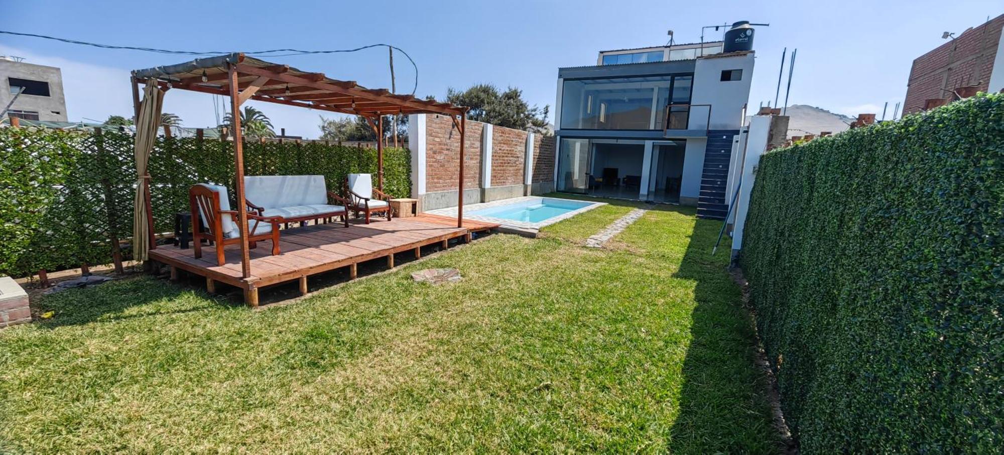 Casa De Playa Con Piscina Villa Ancon Luaran gambar