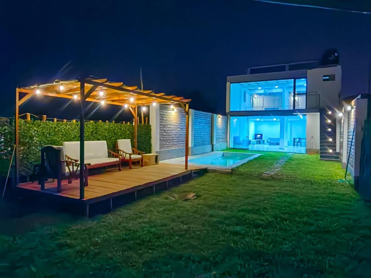 Casa De Playa Con Piscina Villa Ancon Luaran gambar