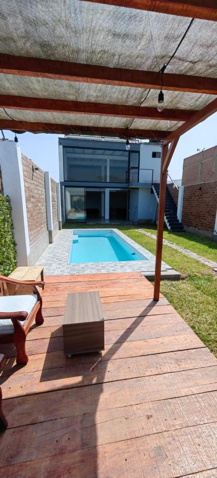 Casa De Playa Con Piscina Villa Ancon Luaran gambar