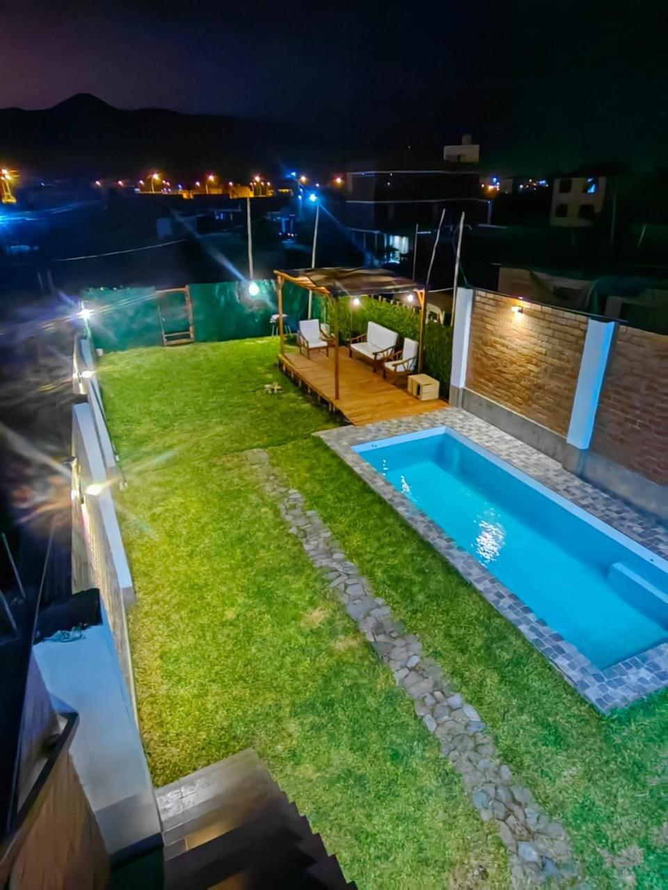 Casa De Playa Con Piscina Villa Ancon Luaran gambar
